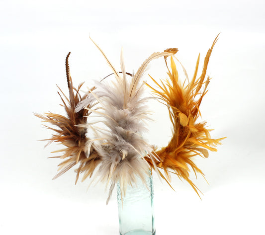 Tocado Plumas Diadema
