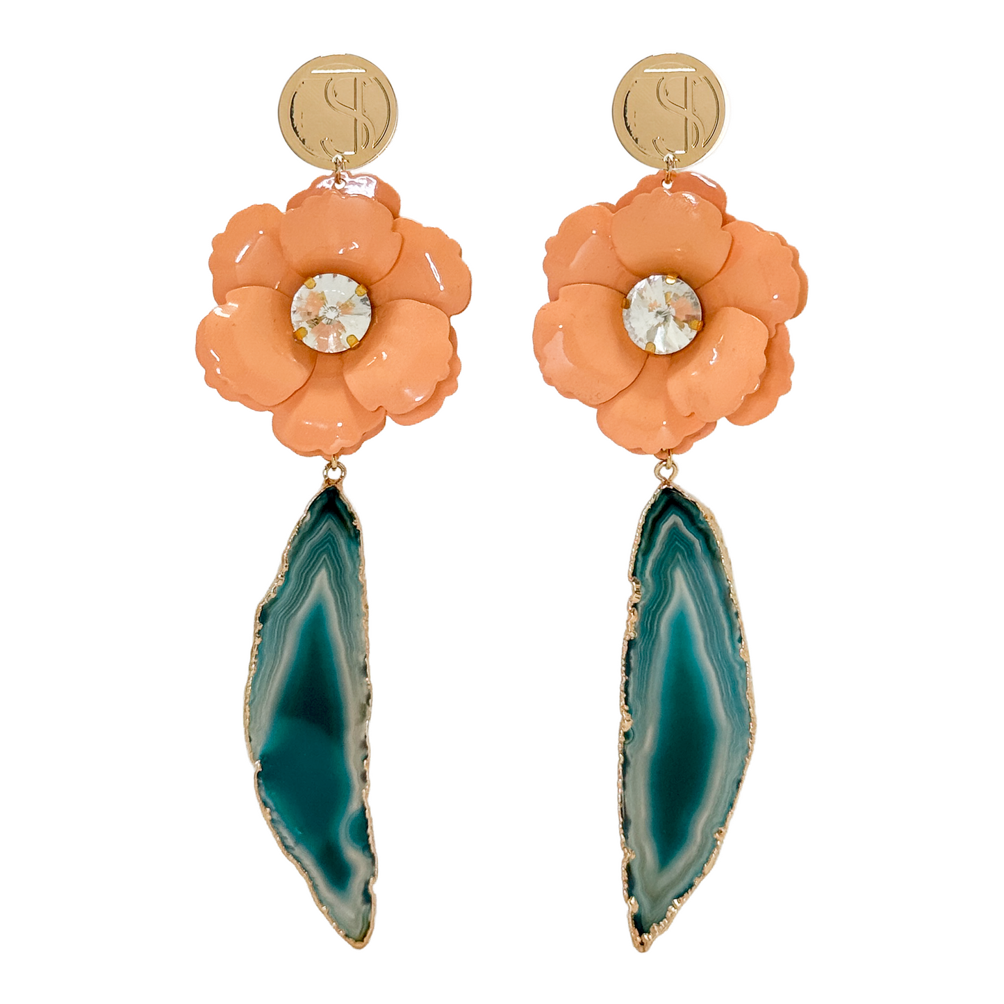 Agate Blossom Earrings