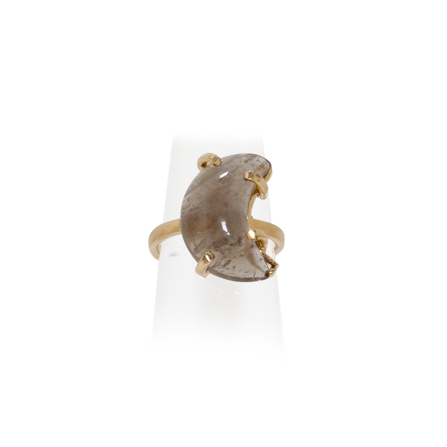 Simple Band Moon Ring