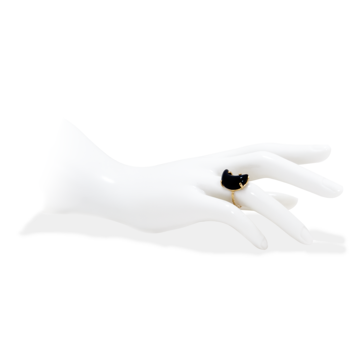 Simple Band Moon Ring