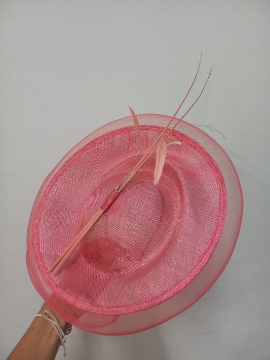 Tocado Rosa con espiga