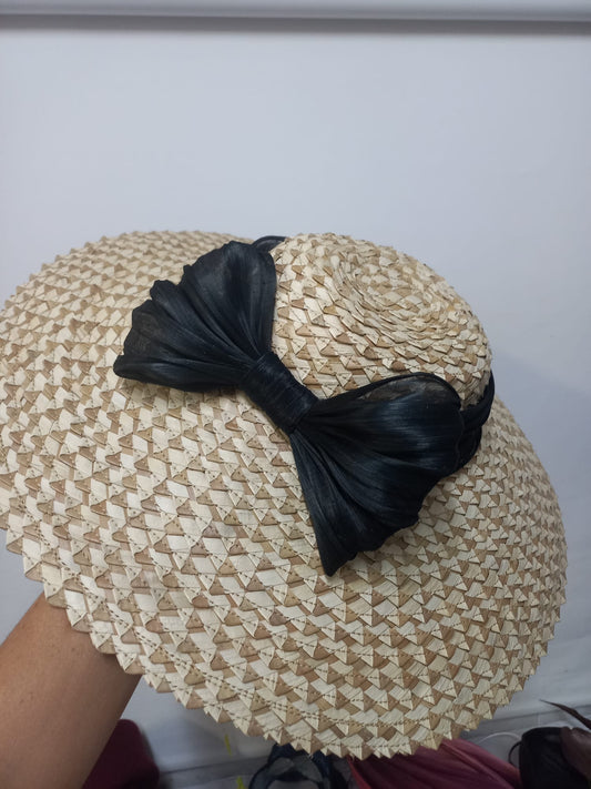 Tocado con Lazo Negro