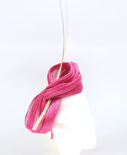 Tocado Fuscia Lazo
