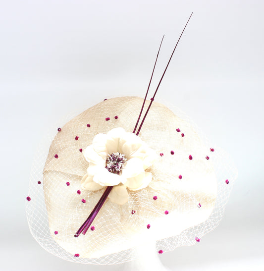 Tocado Magenta Dots