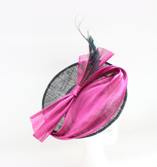 Tocado Negro Magenta