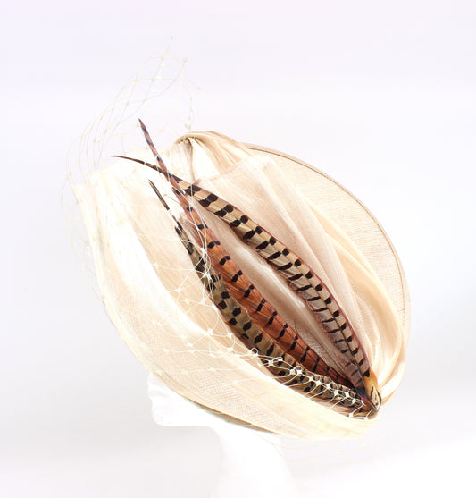 Tocado Beige Faisan