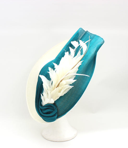 Tocado Beige Turquesa